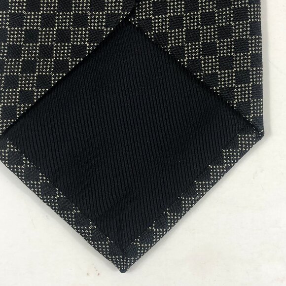 Vintage Albert Goldberg Façonnable Men's Tie, 100% Silk Jacquard, Italy Grid - Picture 3 of 6